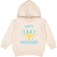 thumbnail image 2 of Inktastic Happy Hanukkah with Menorah and Stars Toddler Hoodie, 2 of 4