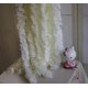 thumbnail image 2 of 4 Uds. De flores artificiales blancas, guirnalda de glicinas de seda, flores colgantes falsas, vid de glicina, telón de fondo, guirnalda de flores para boda, 2 of 5