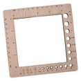 thumbnail image 4 of Regla de calibre de punto de madera, calibre de aguja de tejer hecho a mano para tejer suéteres, regla de marco de conteo fácil de leer, diseñadores, 4 of 9