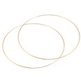 thumbnail image 1 of 300mm OD Metal O Ring Iron Electroplated Gold Tone 2 Pack, 1 of 5