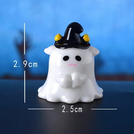 

FloHua Halloween Decorations Indoor Clearance Halloween Small Animals Moss Small Ornaments Cute And Silly Ghost Pig Accessories Halloween Party Decorations