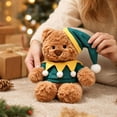 thumbnail image 6 of LXGGDDO Christmas Teddy Bear Stuffed Animal - Adorable Xmas Plush Toy with Hat and Scarf - Soft and Cuddly Winter Companion for Kids and Seniors - 10 inch, 6 of 6