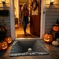 thumbnail image 5 of Halloween 3D Optical Illusion Brick Bottomless Area Rug - Non-Skid Quick Dry Scary Mat for Bathroom Bedroom Living Room, Soft Polyester Floor Carpet for Fall Home Decor and Party Accent, 5 of 9
