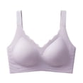 thumbnail image 3 of COMVALUE Womens Wireless Bras Push Up Support Full Coverage Bralettes No Underwire Bra Comfortable Everyday Seamless Tshirt Bras (Light Purple, M), 3 of 6