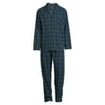 thumbnail image 4 of Hanes Men's and Big Men's Cotton Flannel Pajama Set, 2-Piece, 4 of 6