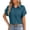 Tops-533Navy, variant on Gamivast Button Down Shirts for Women Collared Short Sleeve Business Casual Work Tops Loose Fit Subtle Striped Texture Soft Breathable Professional Summer Tops