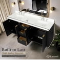 thumbnail image 3 of Lavanti Wooderna 72 Inch Bathroom Vanity with Sink – Stylish Firewood Black, 3 of 7