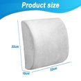 thumbnail image 2 of Almohada de apoyo lumbar para respaldo de silla de oficina - Mejore la postura mientras está sentado - Cojín de espuma viscoelástica, 2 of 5