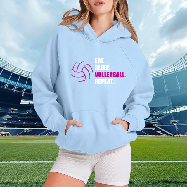 Huaizzzy Chandail à Capuche Sans Fil à Manches Raglan pour Femmes, Imprimé Football et Baseball, Chandail à Capuche Ample en Polyester, Chandail à Demi-Pression, Long avec Fermeture Éclair