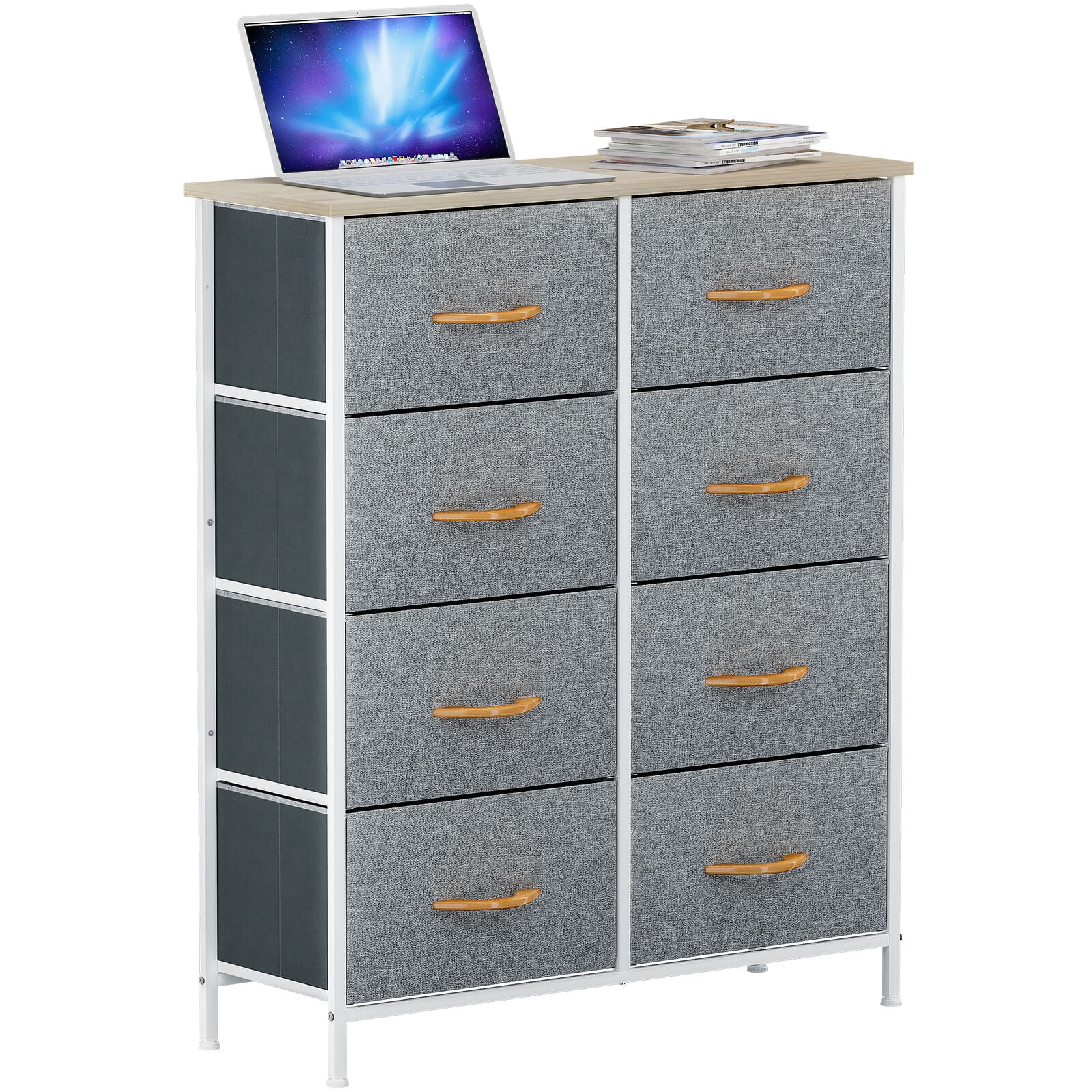 YITAHOME Dressers for Bedroom, 8 Drawer Fabric Storage Tower Unit for