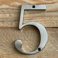 thumbnail image 3 of HASWARE 4 inch (10 cm) Metal House Number Apartment Door Numbers Mailbox Address Sign with 2 Screws, Zinc Alloy (#3, Silver), 3 of 7