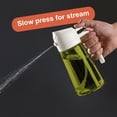 thumbnail image 4 of CXINYI 16 oz Glass Olive Oil Dispenser for Kitchen, 2 in 1 Oil Sprayer Bottle for Cooking, Salad, BBQ and Frying, White, 4 of 7