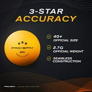 PRO-SPIN Ping Pong Balls, 3-Star Orange Table Tennis Balls, 24 Count