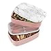 thumbnail image 3 of Bentgo Classic - All-in-One Stackable Bento Lunch Box Container - Modern Bento-Style Design Includes 2 Stackable Containers, Built-in Plastic Utensil Set, and Nylon Sealing Strap (Blush Marble), 3 of 4