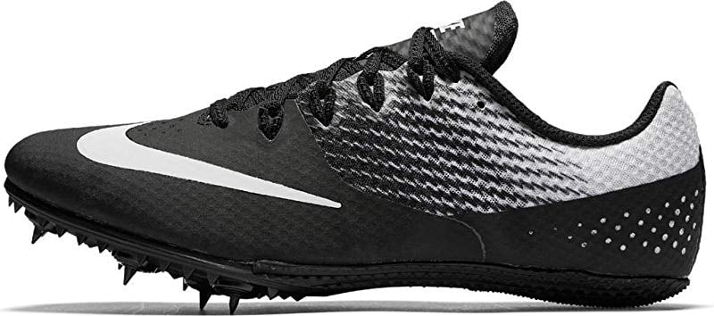 Men's Zoom Rival S 8 Track Spike, Black/Silver/White, 2 D(M) US -