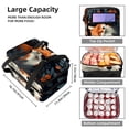 thumbnail image 3 of Fox Double Layered Insulated Lunch Bag with Two Compartments, Large Capacity, Handheld Portable Lunch Bag for Refrigerated Meals - 7.1x11.4x16.1 Inches, 3 of 6