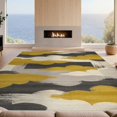 thumbnail image 2 of Design&I 3'x5' Washable Accent Rug Abstract Brushstroke Cloud Design With Bold Color Block Border Modern Flowing for Bedroom, Walk-in Closet, Pet Friendly & Non-Slip Built-In Grip, 2 of 7