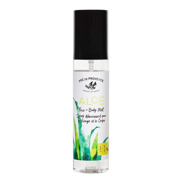 Spray hidratante para rostro y cuerpo de colección de aloe orgánico (5 oz) con aroma a pepino fresco