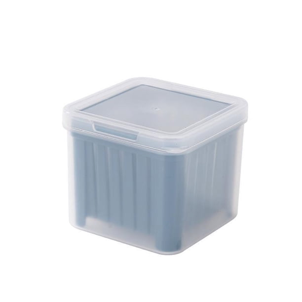 Contenedores de Almacenamiento de Agua Caja de Almacenamiento de Jengibre Y Ajo, Refrigerador con Múltiples Compartimentos, Embalaje de Doble Capa, Caja de Preparación de Drenaje de Smoothie, Caja de