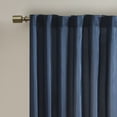 thumbnail image 4 of Madison Park Andora Transitional Polyester Fabric Lined Window Panel in Navy, 4 of 5