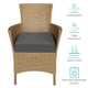 thumbnail image 5 of Yening Cojines Para Sillas De Exterior De Espuma Viscoelástica De 24 X 24, Impermeables, 4 Pulgadas, Almohadillas Extra Gruesas Para Asientos De Patio Para Muebles, Color Gris, Juego De 2, 5 of 5