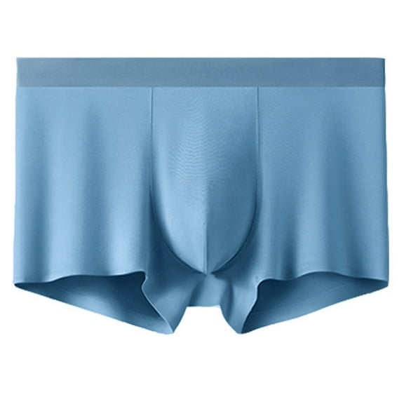 Dxzfnsa Men's Boxer Briefs Underwear Cotton Colorful Mens Underwear Boxer Briefs for Men Bamboo Underwear Men,Light Blue-2XL