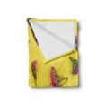 thumbnail image 2 of Natural Color Soft Flannel Fleece Throw Blanket, Spring Themed Photo of Limonium Statice Flowers on Table, Cozy Plush for Indoor and Outdoor Use, 70" x 90", Pastel Yellow Multicolor, by Ambesonne, 2 of 5