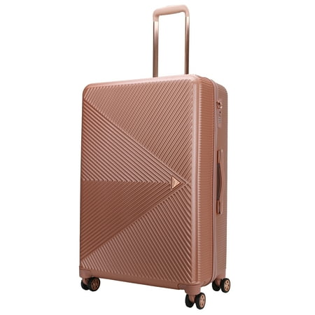 MKF Collection Felicity Extra Large Luggage Hardside, Luxurious Travel Suitcase by Mia K - Rose Gold