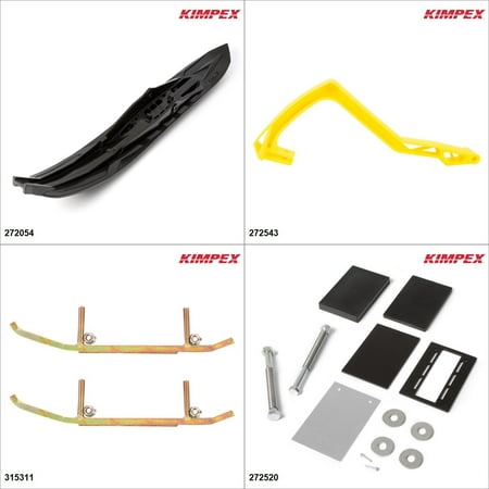 Kimpex - Arrow II Ski Kit - Black, Polaris SKS 850 2019 Black / Bright yellow 