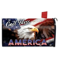 Briarwood Lane God Bless America Eagle Mailbox Cover