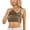 Khaki, variant on Camisole with Built In Bra Sleeveless Comfortable Vintage Camisoles Tank Activewear Gym Sports Wirefree Support Basic Undershirt