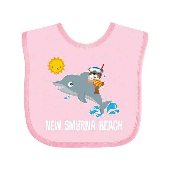 Inktastic New Smyrna Beach Florida Boys or Girls Baby Bib