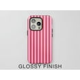 thumbnail image 3 of Pink & Red Striped Tough Phone Case – Retro Vertical Stripe, Bold Vibrant Gift Cover for iPhone 17/16/15/14 Pro Max, Samsung Galaxy S25/S24/S36, 3 of 4