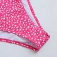 thumbnail image 4 of Aayomet High Waisted Bikini Bottom Women Print Bikinis Swimsuit Push Up Bikini Set Two Pieces Beach Bathing Suit Swimwear,Hot Pink M, 4 of 5