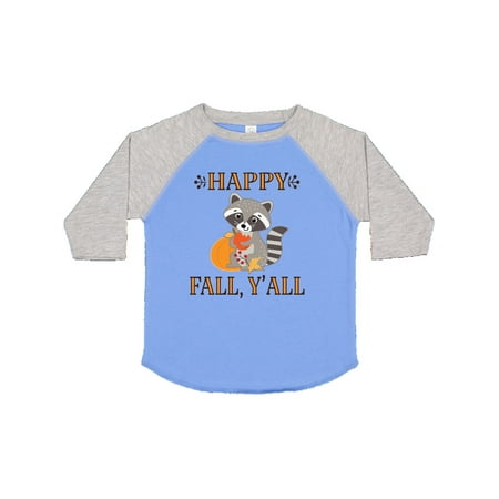 

Inktastic Happy Fall Y All Thanksgiving Raccoon Gift Toddler Boy or Toddler Girl T-Shirt
