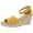 Yellow, variant on Style & Co. Womens Seleeney Faux Suede Open Toe Wedge Sandals