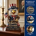thumbnail image 6 of KRONDO 2Pcs 250th Anniversary Eagle Statue, Patriotic Freedom Figurine, 3.5" Tall Resin Uncle Sam Eagle Decor for Home Office, 6 of 10