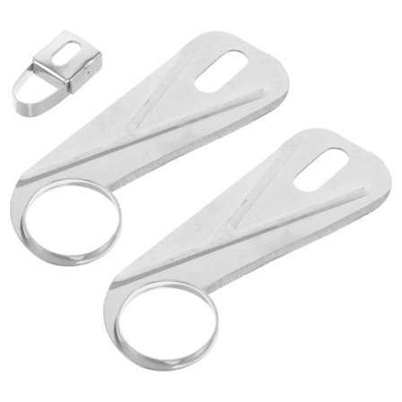 3 Pcs Peeling Machine Accessories 8.70X3.70X0.40CM Silver