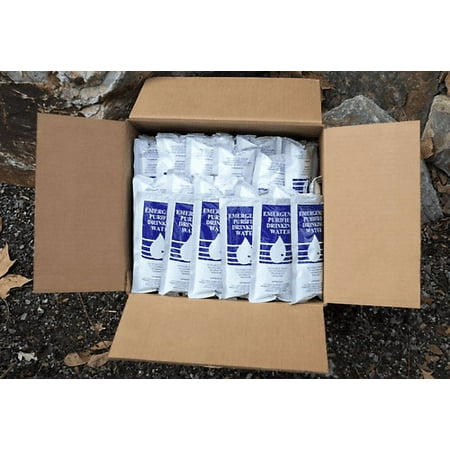 (96) SOS Emergency Purified Drinking Water Packets Survival 48 Day Supply