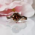 thumbnail image 5 of Dazzlingdaimonds Jewels 3.00 Ctw Round Cut Brown & White Diamond Wedding Anniversary Band Ring 14K Rose Gold Plated 925 Sterling Silver 925 Sterling Silver -9, 5 of 5