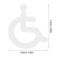 thumbnail image 2 of LOLIPPYY Lightweight Acrylic Disabled Wheelchair Restroom Sign with Clear Marking for Public Use, 2 of 8