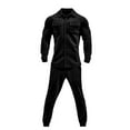 thumbnail image 4 of Stamzod Mens Outfits Fashion Long Sleeve Button Down Shirts and Drawstring Waist Pants Men 2 Piece Lounge Outfits Plus Size Sweatsuits for Men on Clearance, 4 of 6
