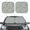 thumbnail image 2 of Balery 2 Piece Rose Flowers Car Windshield Sun Shade|Foldable Front Windshield Shade for Car Front Window for Most Sedans SUV Truck-Small, 2 of 7
