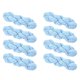 thumbnail image 2 of 8 Pack Baby Blue Cheese Cloth Table Runners 90x300cm, 2 of 5