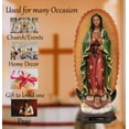 thumbnail image 5 of Our Lady of Guadalupe (Virgen de Guadalupe) Statue - Available in 8, 12, 16, and 24 Inches - Patroness of the Americas (XLx24"Inches), 5 of 6