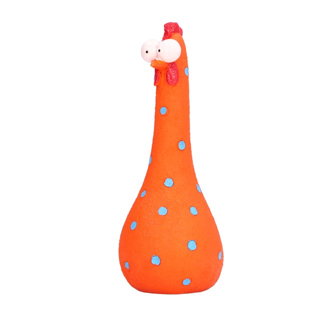 Estatua De Pollo, Colores Brillantes, Estatuas De Animales Al Aire Libre, Apariencia Exquisita, Hecha A Mano Para Patio Para Sala De Estar Cergrey Naranja