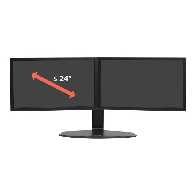 Ergotron Neo-Flex - Stand - for 2 LCD displays - black - screen size: up to 24" - desktop