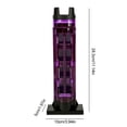 thumbnail image 2 of facefd Fishing Box Rod Holder External Adjustable Pole Storage Stand Inserting Device Rack Standing Bracket Carrying Upgrade Pink Purple, 2 of 5