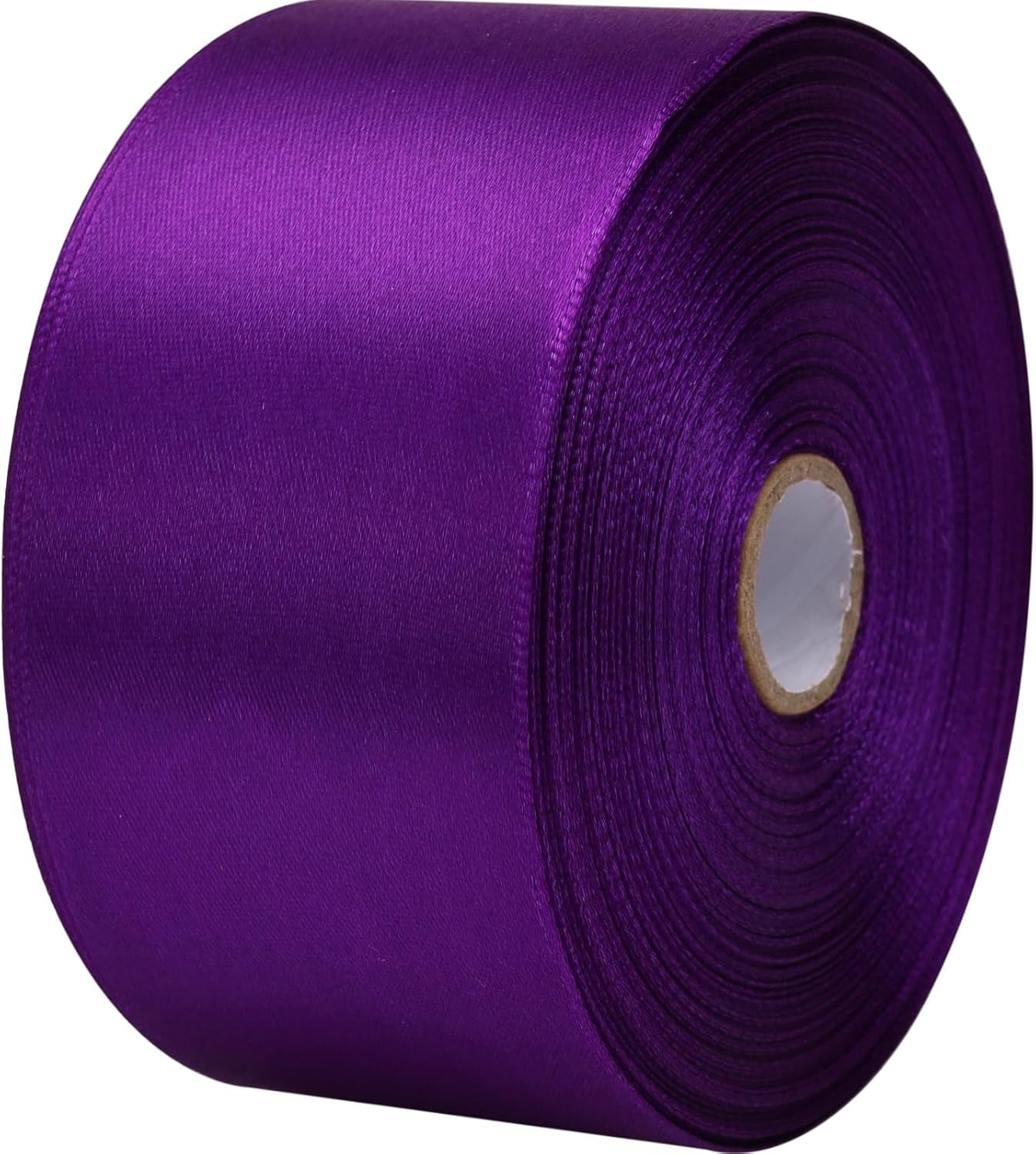 2 inch x 50 Yards Blue Single Face Satin Ribbon Solid Fabric Ribbon for Gift Wrapping Floral Bouquets Wedding Birthday Party Decoration Hair Floral Craft Sewing