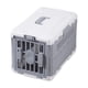 thumbnail image 1 of Transportín para mascotas plegable con ventilación lateral , suministros para mascotas, jaula portátil para perros, estuche de para gatos, Gris blanco, 1 of 9